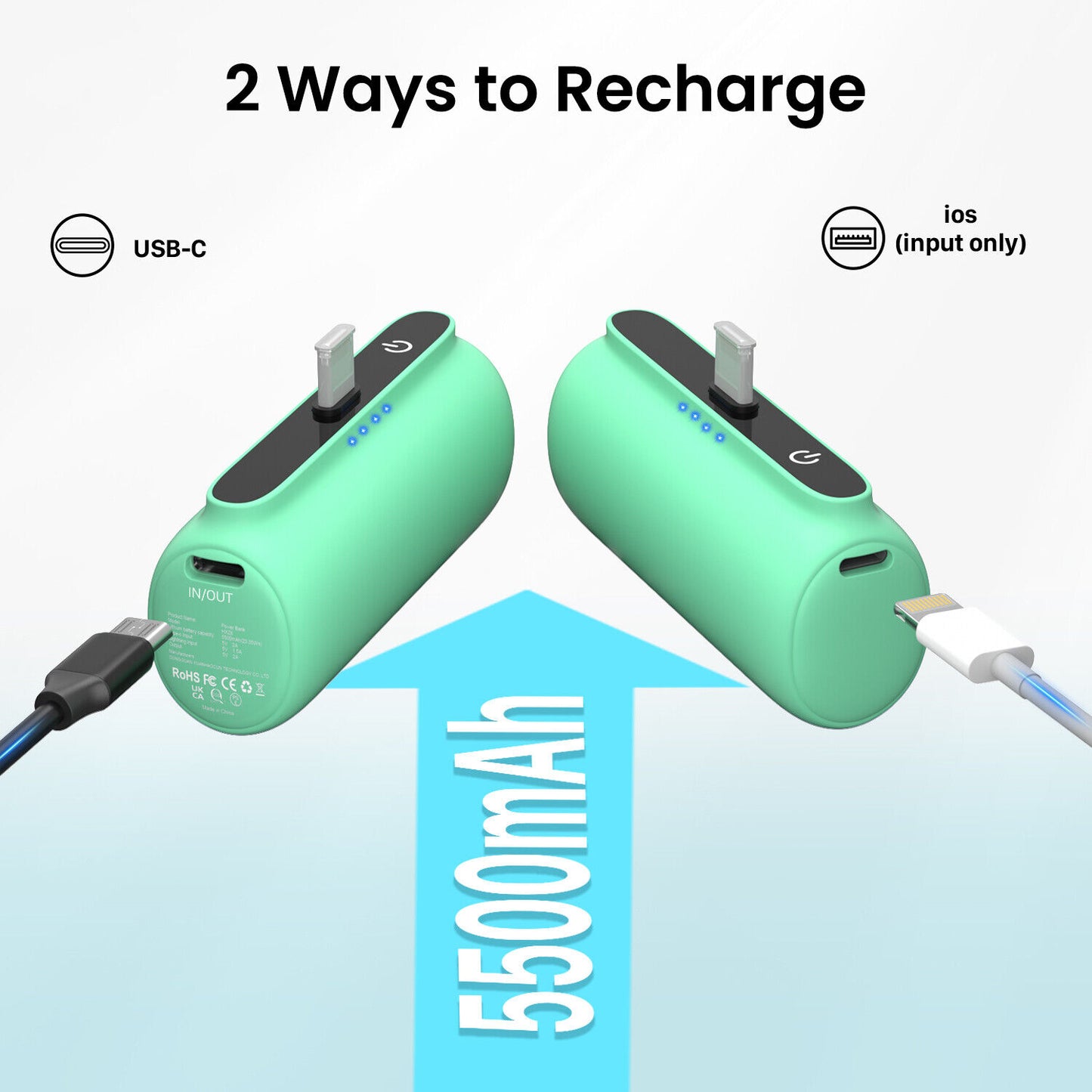 InstaCharge MiniPower: iPhone 15  & Samsung Charger